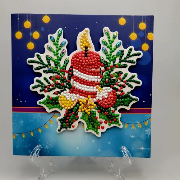 Christmas Candle Card 3D - Picture 2 of 6